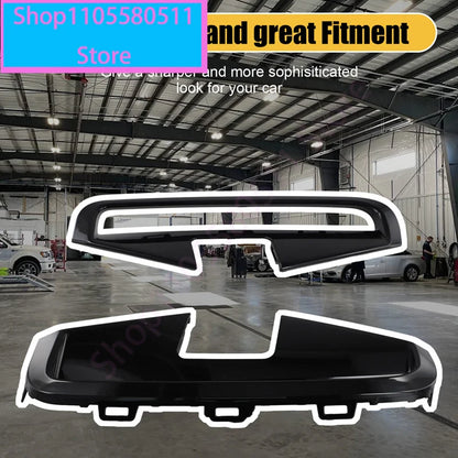For BMW 4 Series G22 G23 Front Bumper Fog Grille Trim Strip Kit