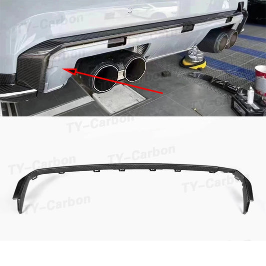 For BMW 3 4 Series G80 Dry Carbon Fiber Rear Diffuser Strip M3