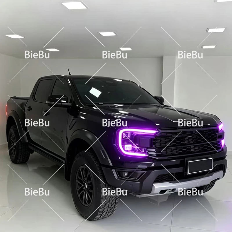 For Ford Ranger T9 2024 2025 Yellow Drl Boards Frame Color