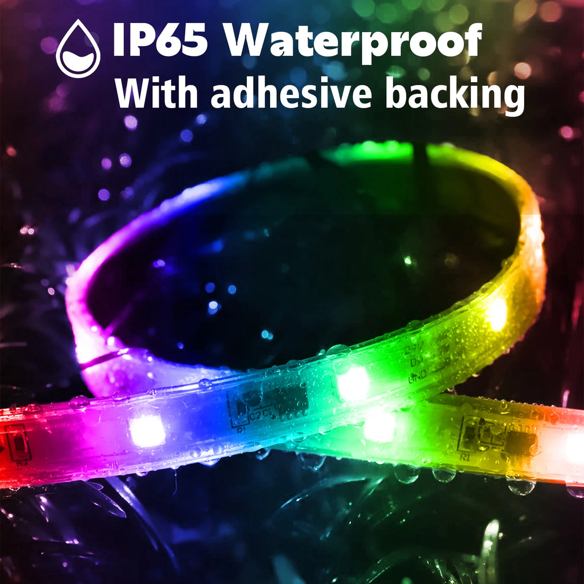 For Deck,Balcony,Pool 200FT Outdoor Strip Waterproof IP68