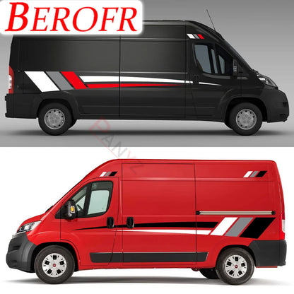 For Peugeot Boxer Citroen Jumper Fiat 6PCS Lot Body Stickers