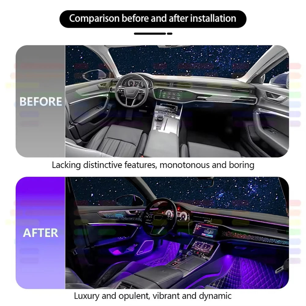 For BMW X5 F15 X6 2014-2018 RGB Ambient In Interior Acrylic