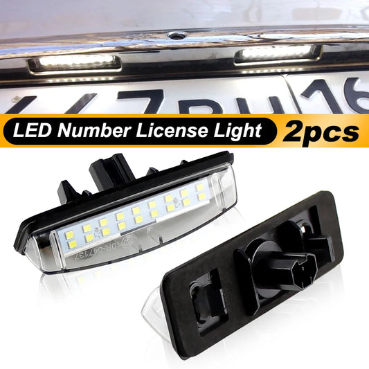 For Mitsubishi Colt 2PCS Number License Plate White 12V Plus
