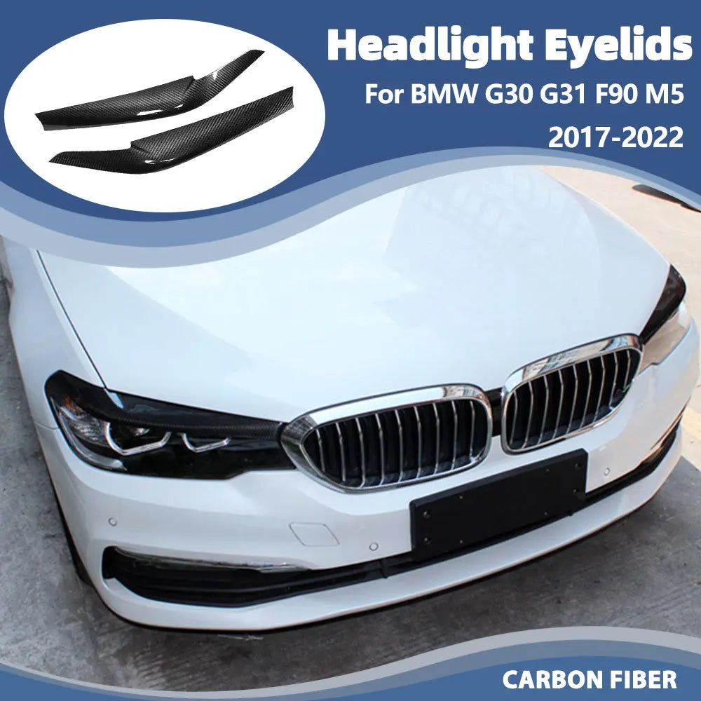For BMW G30 G31 F90 M5 Headlight Eyelids 530I 540I Sedan 4-door