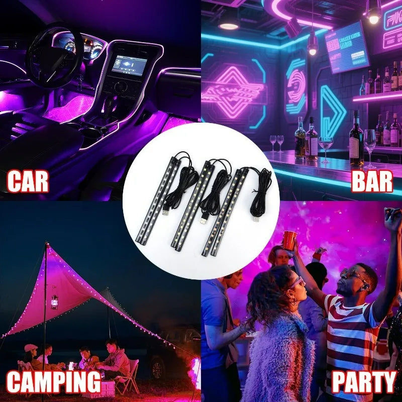 For Footwell Dashboard Plug Play Decorative USB Ambient