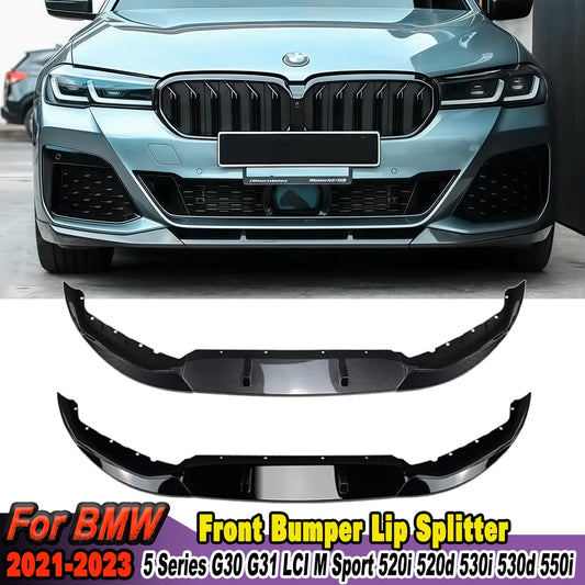 For BMW 5 Series G30 G31 Front Bumper Lip Splitter Diffuser