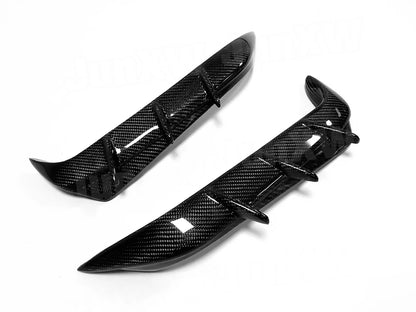 For BMW F96 X6 2019-2022 Frp Real Carbon Fiber Rear Bumper Side