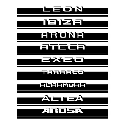 For SEAT Ibiza 6J Leon MK2 Hood Stickers Decal Toledo Arona