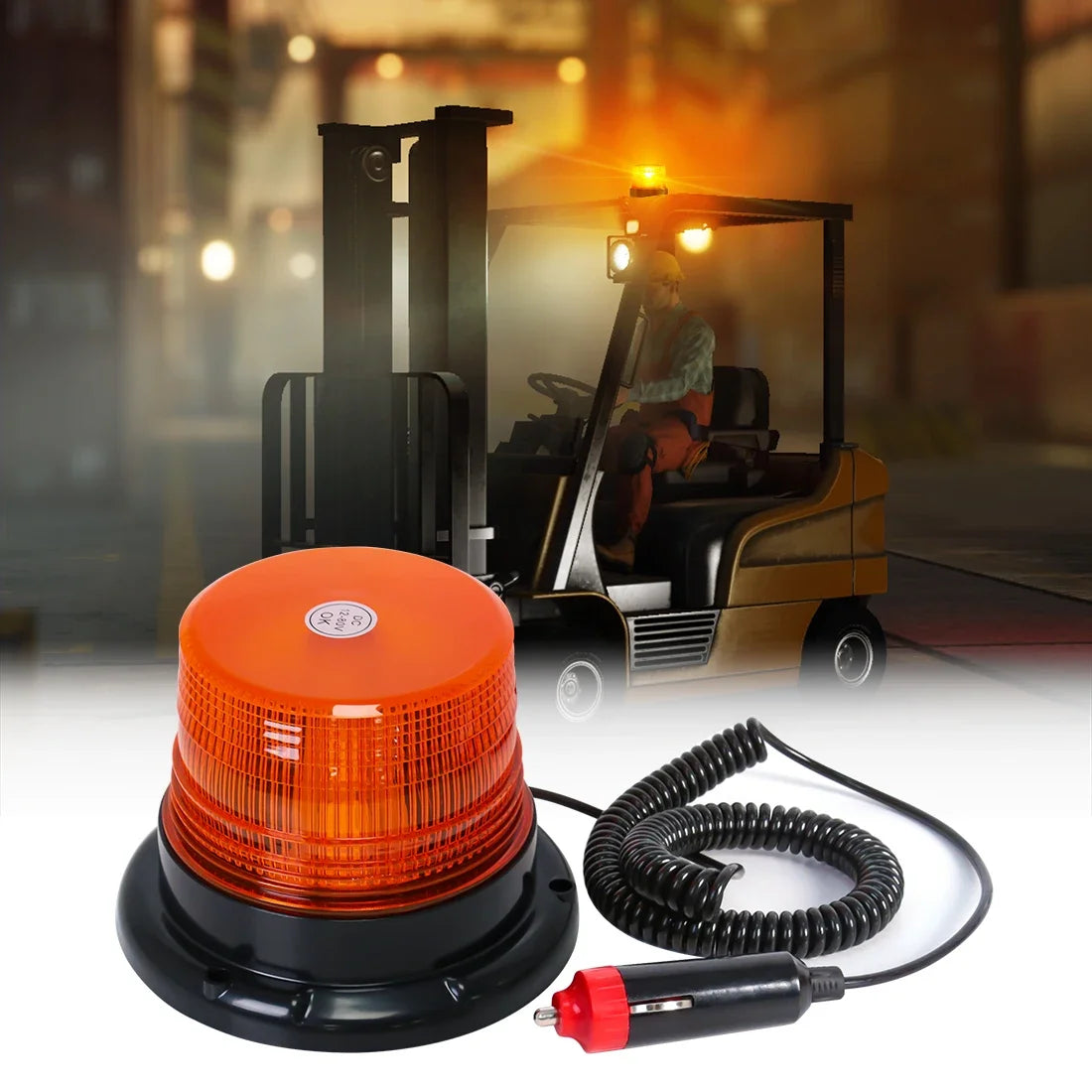 For Security 12V 24V -80V Strobe Truck Roof Warning Flashing
