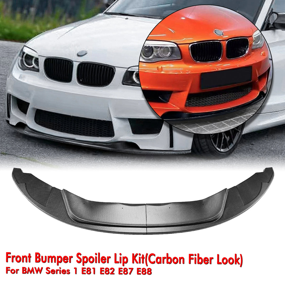 For BMW 1 Series E81 E82 E87 E88 1M 2004-2013 Front Bumper
