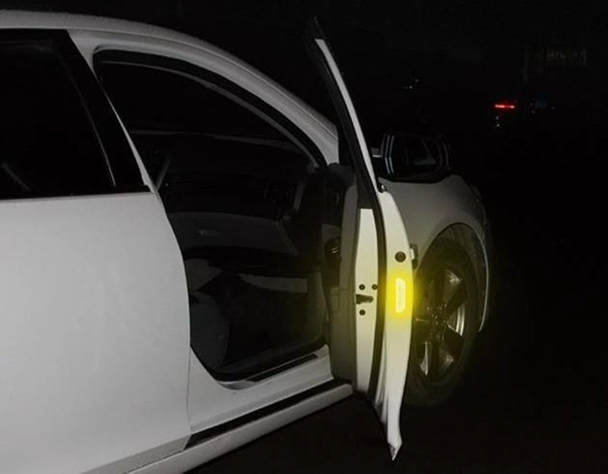 Door Open Wheel Eyebrow Reflective Sticker Cover Decal Trim