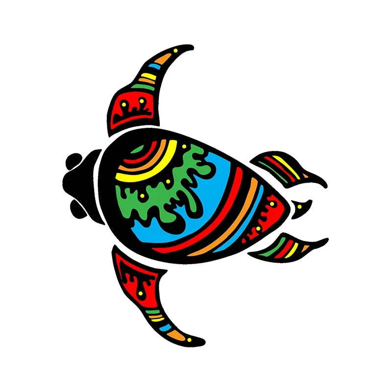 Stickers Funny Exterior Tribal Turtle Pvc Decals Motorcycle Body
