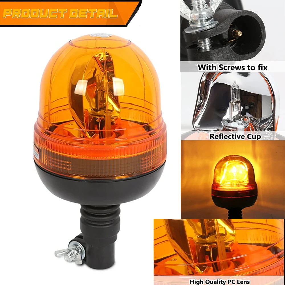 12 24V Warning Emergency Halogen Strobe Forklift Flashing