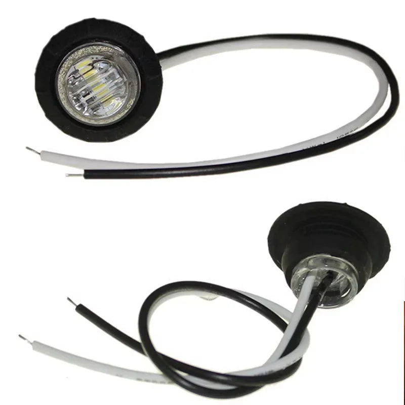 2PCS 12 24V Bullet Side Marker Indicator Clearance Truck