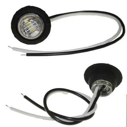 2PCS 12 24V Bullet Side Marker Indicator Clearance Truck