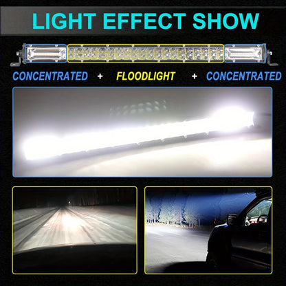 ultra-thin Bar Inch Flood Dual Row Truck off-road Lighting