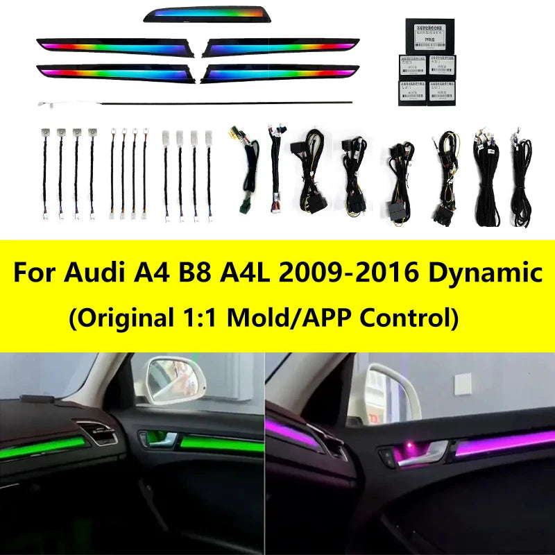 For Audi A4 B8 2009-2016 Dashboard In Dynamic Ambient Lighting