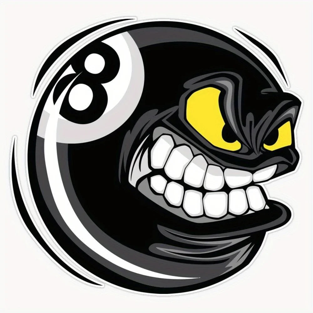 No Ball Billiards Vinyl Waterproof Motorcycle Stickers Moto