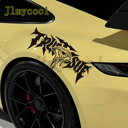 For Jdm Front Rear Windshield Drift Trust Issue Vinyl Sticker