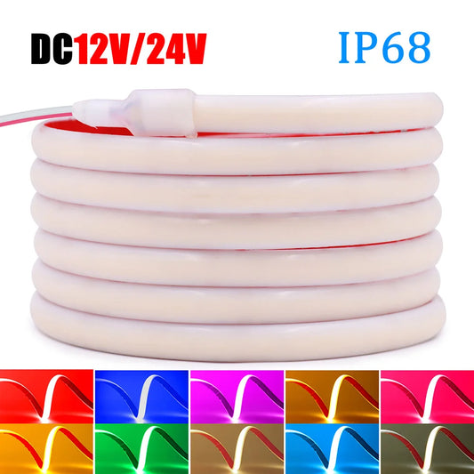IP68 Waterproof Cob Neon Strip 5M 10M 15M 20M
