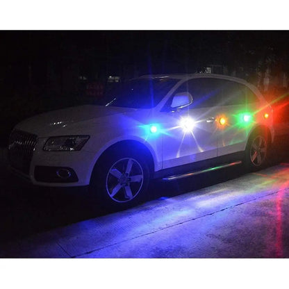 For Various Vehicles Traffic Warning Red Yellow Blue Green White