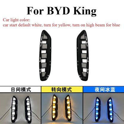 For BYD King 2022-2026 Plug-Play LED Drl Fog W Sequential Turn