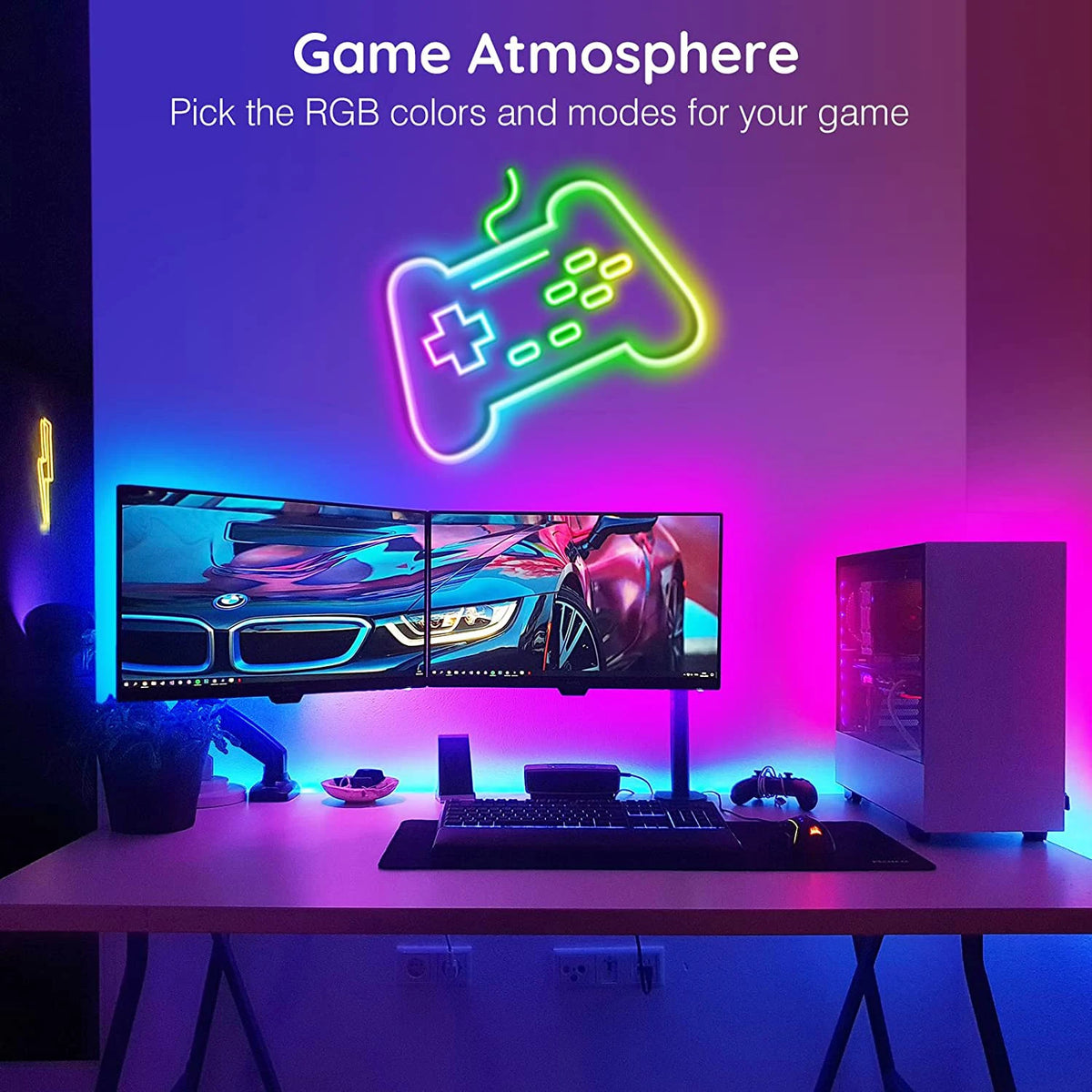 For Home Gaming Room Decor Lighting RGB Strip USB 5V Waterproof