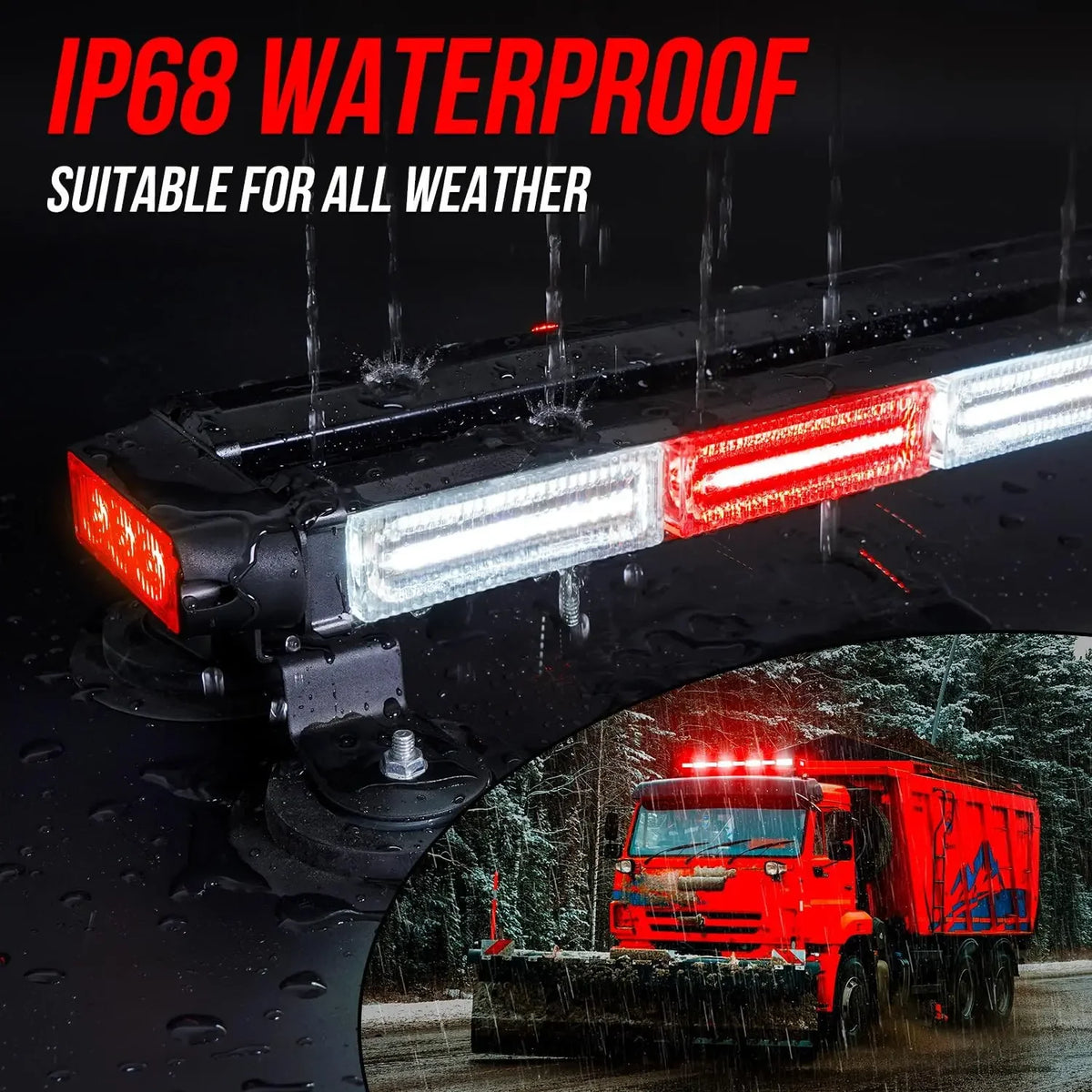 34inch Emergency Rooftop Strobe Bar Flashing Safety Traffic