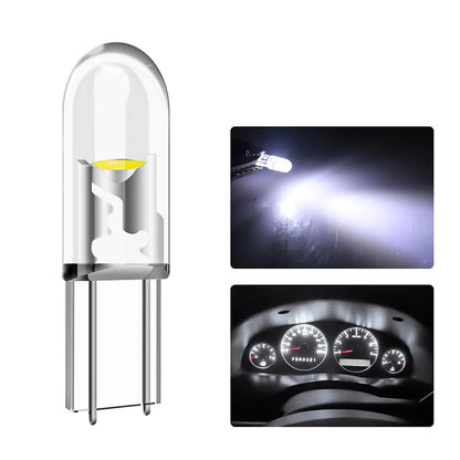 10PCS T5 Super Bright Cob Wedge Dashboard Gauge Warning