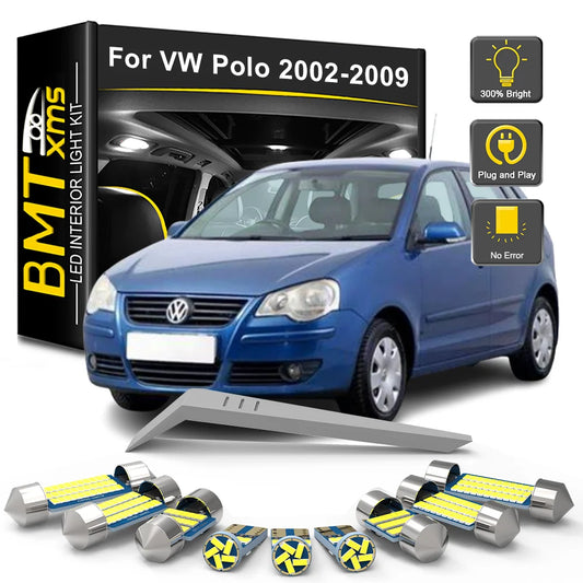 For VW Volkswagen Polo MK4 9N Bmtxms Canbus Interior Bulb Kit