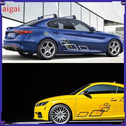 2PCS Sticker Both Side Body Vinyl Film Stylish Personalized