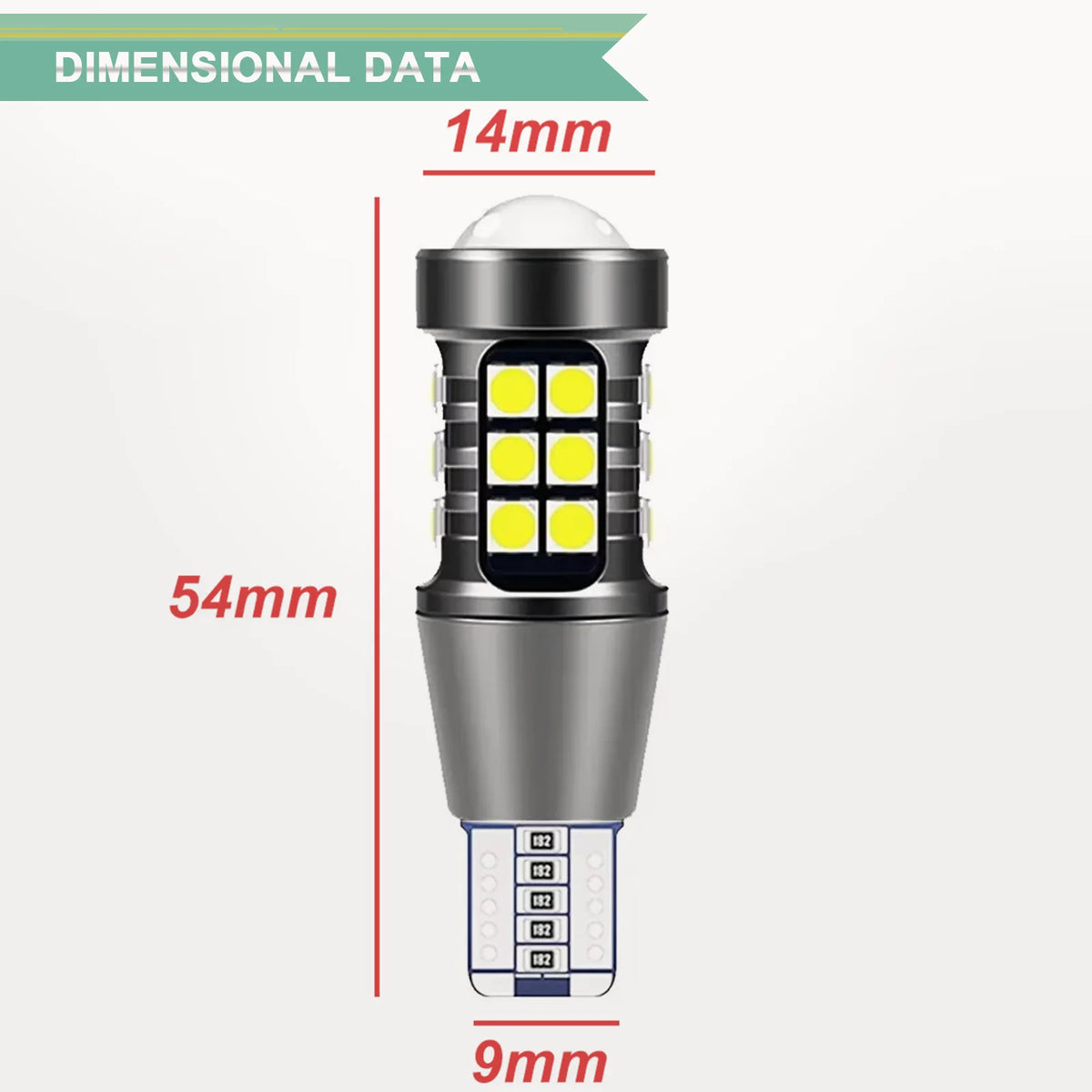 50PCS T15 Signal W16W 921 912 Bulb 12V Super