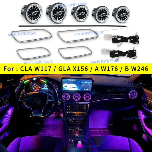 For Mercedes-Benz Amg A B Cla 12-color Air Vent Turbine