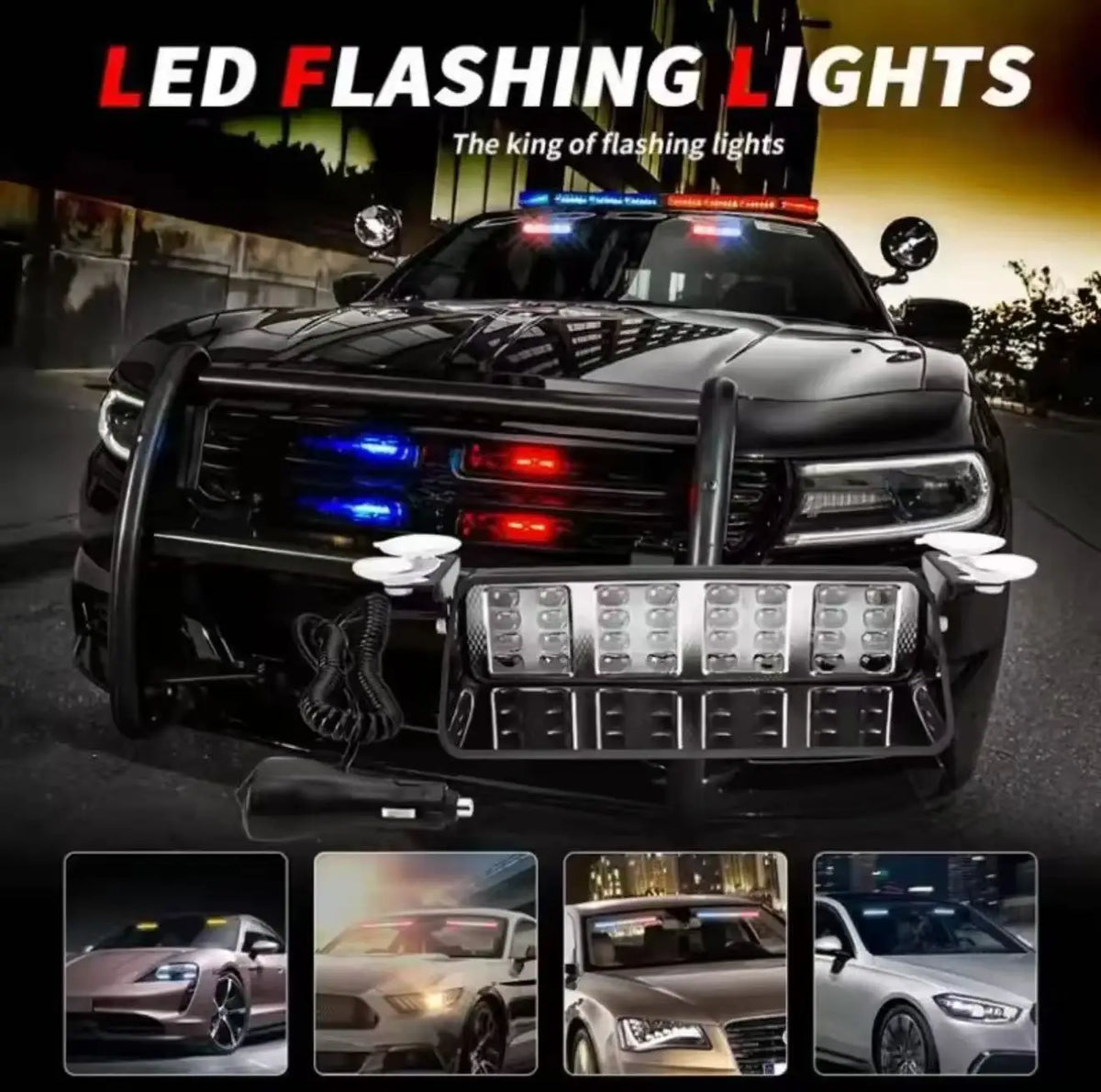 Head Suction Cup Emergency Strobe Power Flash Warning Beacon