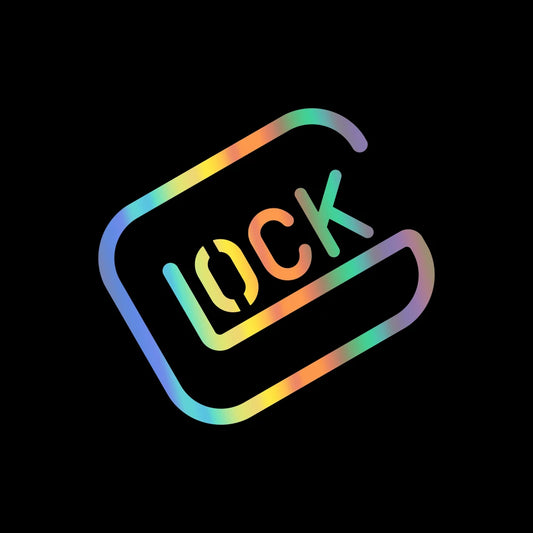 19.8x16.2cm Funny Lock Unlock Pattern Vinyl Sticker Waterproof