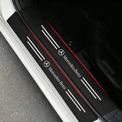 For Mercedes Benz S320 W164 W203 Carbon Fiber Door Sill Welcome