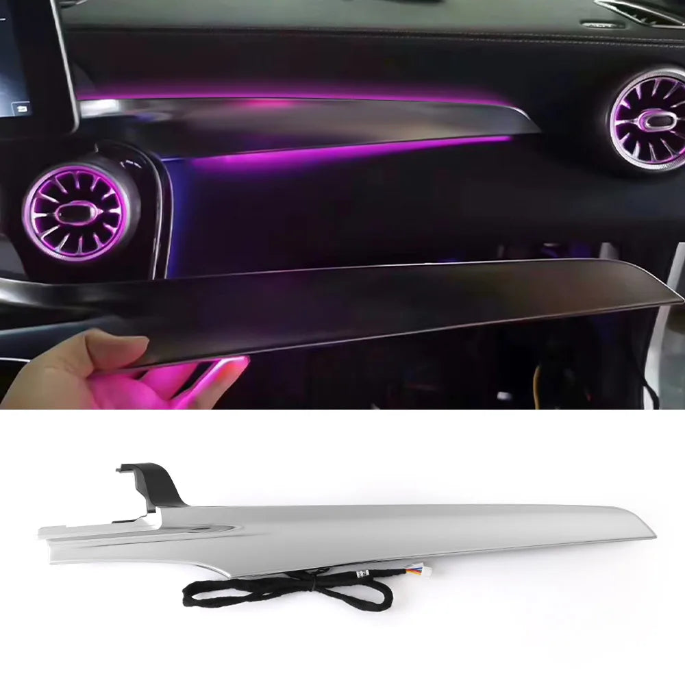 For Mercedes Benz W205 X253 GLC 15-18 3 Color Turbine Vents Ambient Light 4D Rotating Tweeter Speaker Lamp LHD Copilot L