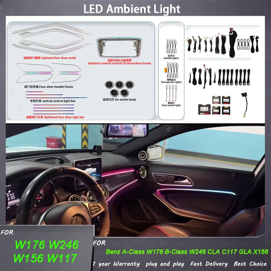 For Mercedes Benz A B Class Ambient W246 W176 2012-2019 Dynamic