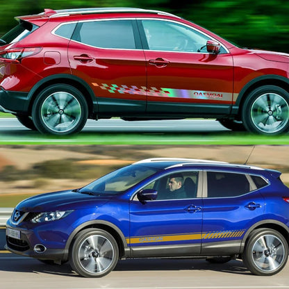 For Nissan Qashqai J10 J11 J12 Door Side Stickers Sport Vinyl