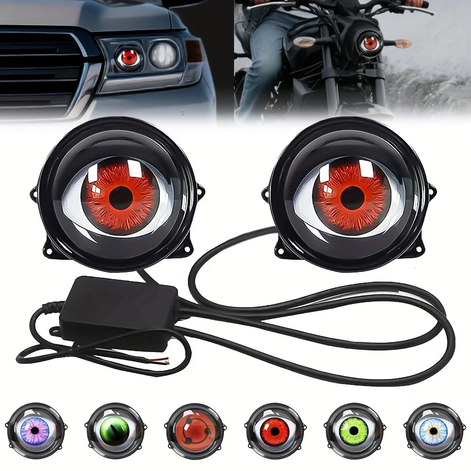 For Any 1PCS 2PCS Dynamic Big Eye Eyeball Fog Modes Color