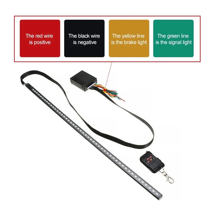 Inch 48 147 Modes Color RGB Strobe Scanner Strip