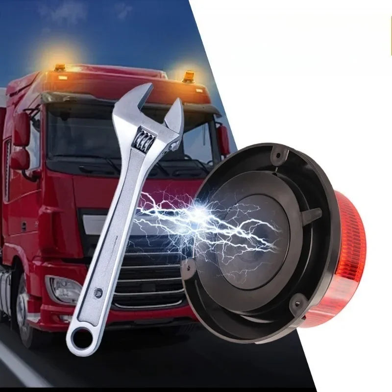 For Vehicles Solar Powered Warning Strobe Magnetic Roof Flash