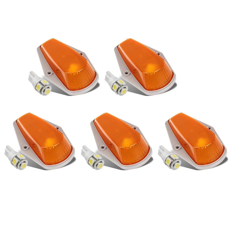 For Ford F-150 F-250 F-350 1973-1997 5PCS Amber Cab Roof Marker