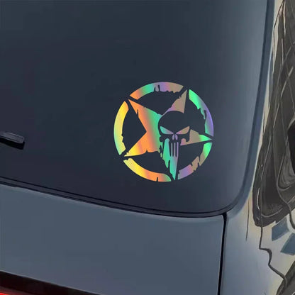 Sticker Star Skull Pentagram Stickers Waterproof Vinyl Decal Body