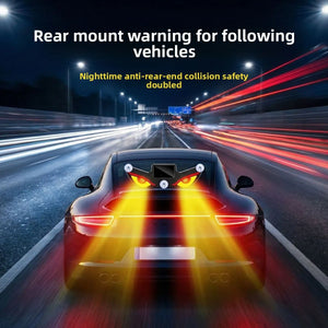 solar-powered Evil Eye Rear Window anti-rear-end Collision