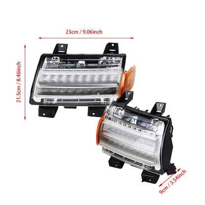 For Jeep Wrangler Jl Sahara Rubicon Front Fender Turn Signal Drl