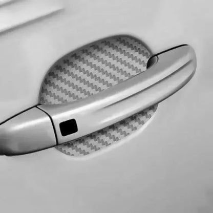4PCS Set Door Sticker Carbon Fiber Scratches Resistant Cover