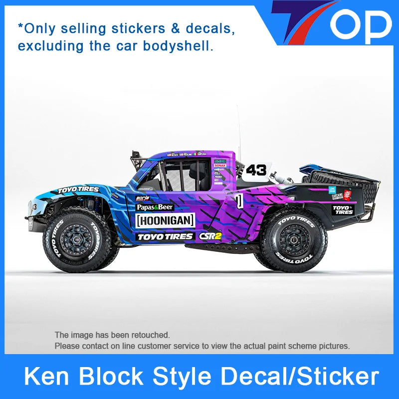 Ken Block off-road Rc Decal Sticker Label Upgrade