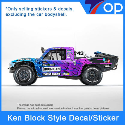 Ken Block off-road Rc Decal Sticker Label Upgrade