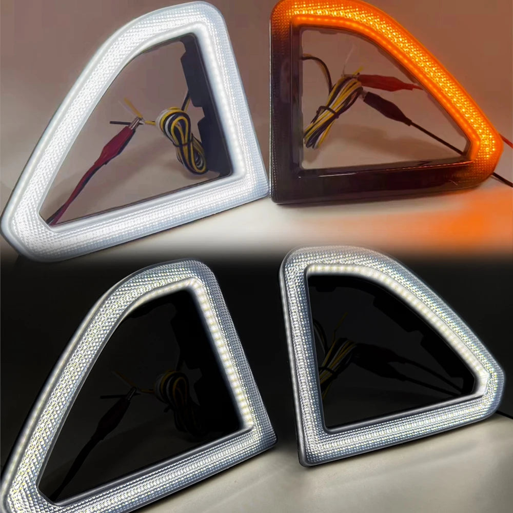 For Ford Mustang 2015-2024 Bumper Dynamic 2PCS Front Grill Side